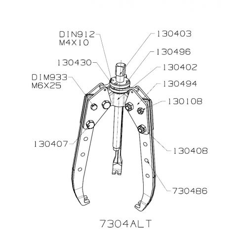 EXTRACTOR FORZA SERIE 7300AT AUTOCENTRANTE